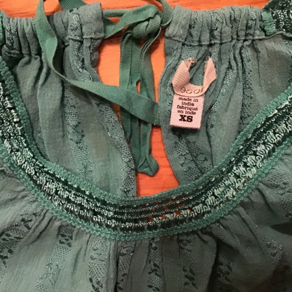 Ecote XS urban outfitters summer top green boho - Picture 4 of 5